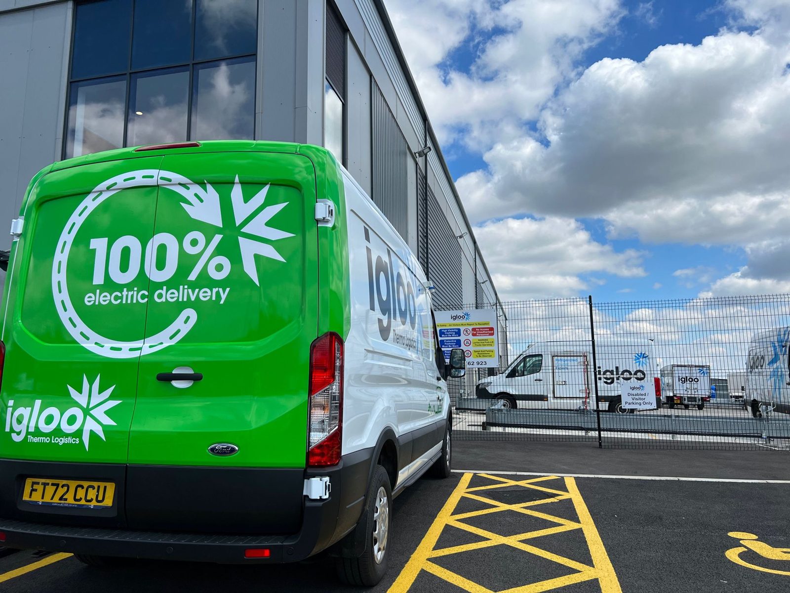 Igloo 100% electric refrigerated delivery van